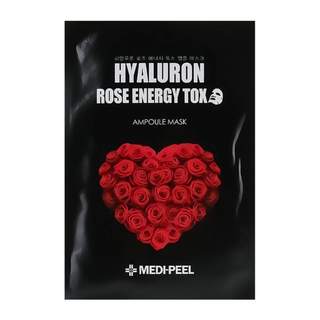 Тканина маска з екстрактом троянди Hyaluron 100 Rose Energy Tox, 1 шт