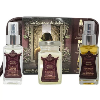 Набір для тіла Балі &ldquo;Лотос та Франжипані&rdquo; La Sultane De Saba Balinese Gift Pouch Lotus &amp; Fleur De Frangipanier
