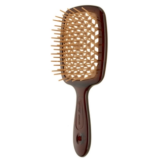 Гребінець Janeke SUPER BRUSH коричнева з бежевим
