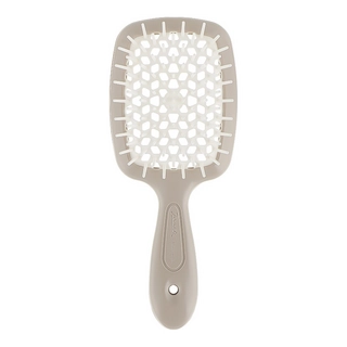 Гребінець Janeke SMALL SUPER BRUSH сірий з білим