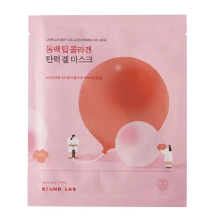 Гелева маска з колагеном ROUND LAB Camellia Deep Collagen Firming Gel Mask 34 ml