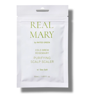 Очищаюча маска для шкіри голови з морською сіллю RATED GREEN Real Mary Cold Brewed Rosemary Purifyng Scalp Scaler 50 мл