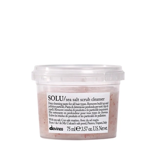 SOLU Sea Salt Scrub Cleanser Паста-скраб з морською сіллю для глибокого очищення шкіри голови та всіх типів волосся Essential Haircare Davines, 75 мл
