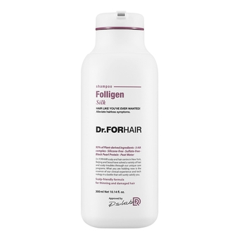Dr.FORHAIR Folligen Silk Shampoo - Шампунь для сухого та пошкодженого волосся , 300 ml