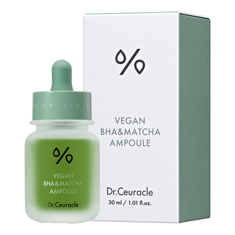 Dr.Ceuracle Vegan BHA&Matcha Ampoule - Ампульна сироватка з BHA кислотою та екстрактом чаю Матчa , 30 ml