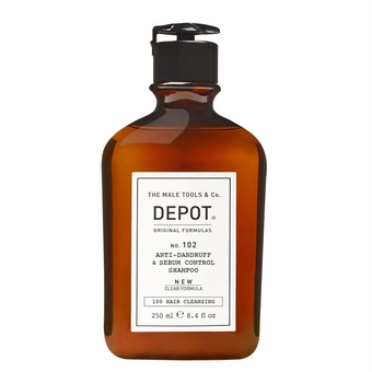 Шампунь проти лупи для відновлення балансу жирної шкіри голови - Depot NO. 102 PURIFYING & SEBUM CONTROL , 250 ml