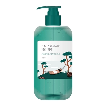 Заспокійливий гель для душу з екстрактом голок сосни ROUND LAB Pine Calming Cica Body Wash 400 ml