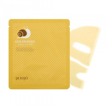 Гідрогелева маска для обличчя ЗОЛОТО/МУЦИН РАВЛИКА Gold&Snail Transparent Gel Mask Pack, 1 шт