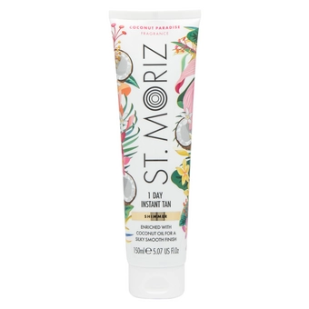 Бронзатор з легким ефектом засмаги St Moriz Shimmer 1 Day Tan Coconut Paradise, 150 мл