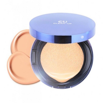 Інноваційний кушон зі змінним блоком (21 тон) Clean-Up Skinfit Cushionpact No.21 SPF 50+ PA+++