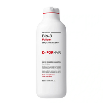 Відновлюючий шампунь проти випадіння зі стовбуровими клітинами Dr.FORHAIR Folligen BIO 3 Shampoo, 500 мл