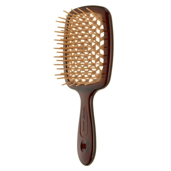Гребінець Janeke SUPER BRUSH коричнева з бежевим