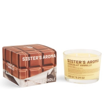 Ароматична свічка Sister’s Aroma CHOCOLAT VANNILE 150 г