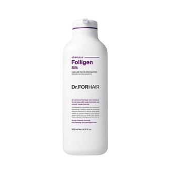 Dr.FORHAIR Folligen Silk Shampoo - Шампунь для сухого та пошкодженого волосся , 500 ml