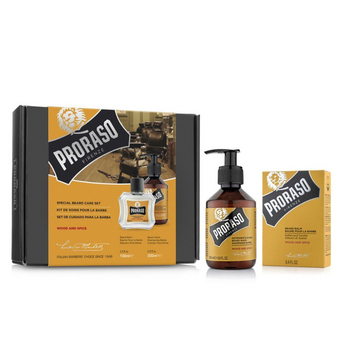 Набір для бороди Proraso Duo Pack Oil + Shampoo Wood & Spice