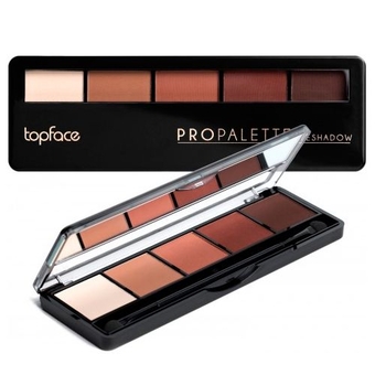 Тіні для повік 5-колірні Topface Pro Palette Eyeshadow 8 г - "018"